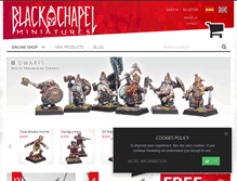 Tablet Screenshot of blackchapelminiatures.com